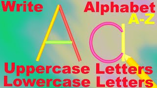 How To Write English Alphabet Lowercase Letters How To Write English Alphabet Uppercase Letters [upl. by Aicyla]