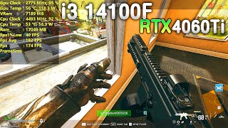 Call of Duty Warzone  AMD Frame Generation VS NVIDIA DLSS  RTX 4060 Ti  i3 14100F  February 2024 [upl. by Allis146]