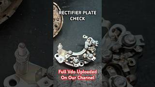 How To Check Rectifier Plate Full VDO uploaded On Our Channel ShreeBalajiAuto shorts [upl. by Llegna]