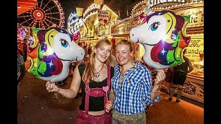 Teufelsrad Damenfahrt Münchner Oktoberfest 2018 Traditionelles Fahrgeschäft auf der Münchner Wiesn [upl. by Malachy]