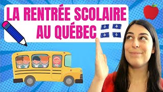 La rentrée scolaire au Québec [upl. by Llertnod524]