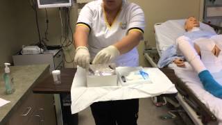 Urinary Catheter  Sterile Technique [upl. by Dnob]