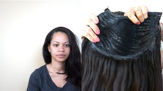 Turn your Quick weave into a U Part Wig Safe glue removal [upl. by Ellmyer624]