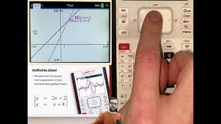 Grafisches Lösen eines linearen Gleichungssystems mit dem TInspire [upl. by Artep]