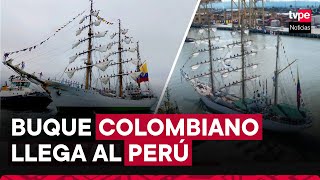 Callao histórico buque Gloria de la armada de Colombia llega al Perú [upl. by Manda]