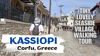 Discover Kassiopi in Corfu  walking tour Greece [upl. by Catlin]