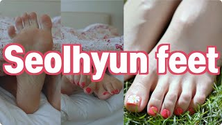 Kim Seolhyuns feet 3 korean girl group feet [upl. by Einiffit]