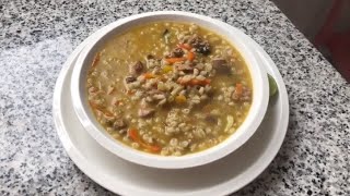 Nutritiva sopita de trigo con pollo [upl. by Joao505]