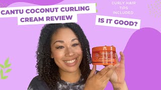 Cantu Coconut Curling Cream  review and demo [upl. by Adnah]