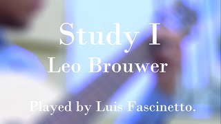 Classical Guitar Estudio Study 1 from quot20 Estudios Sencillosquot by Leo Brouwer  Luis Fascinetto [upl. by Backler670]