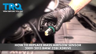 How to Replace Mass Airflow Sensor 20092013 BMW 328i xDrive [upl. by Sherill225]