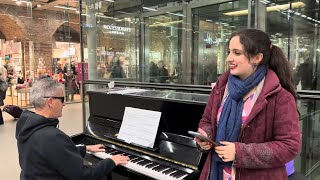 Teenage Girl Sings AVE MARIA During Rush Hour [upl. by Assert]