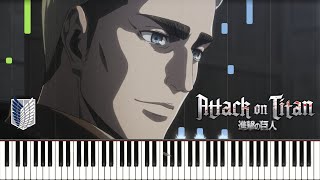 Erwins Charge toothiAPETITAN Attack on Titan Piano Cover  Sheet Music [upl. by Canale175]