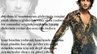 TARKAN duydumki unutmuşsun gözlerimin rengini [upl. by Joceline593]