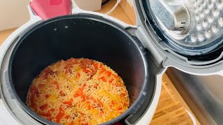 Recette risotto poivron 🫑 chorizo facile et rapide 😋 [upl. by Amikat]