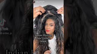 Natural Indian hair growth mask  AribaPervaiz  Shorts NaturalHair DiyHair [upl. by Eilhsa]