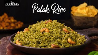 Palak Rice  Spinach Rice Recipe  Healthy Lunch Ideas  Rice Recipes HomeCookingShow [upl. by Aerol]