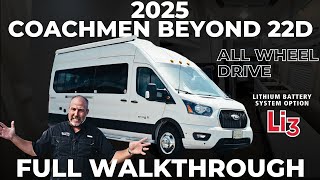 2025 Coachmen Beyond 22D Class B RV  All Wheel Drive amp Li3 Lithium Package FULL WALKTHROUGH 🚐 [upl. by Ahsilad]