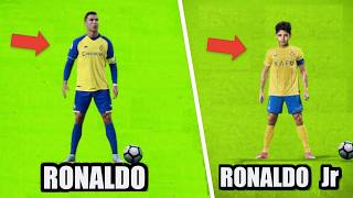 7 Times Ronaldo Jr COPIED Cristiano Ronaldo [upl. by Enelak]