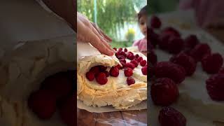 Light Sweet and Incredibly Easy The Perfect Meringue Roll Cake 🍓The BEST Dessert You’ll Ever Make😍 [upl. by Ydnar21]