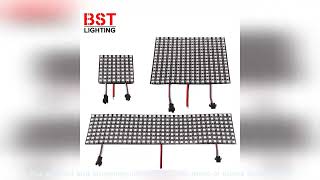 WS2812B RGB LED Digital Flexible Individually Addressable Panel Light WS2812 8x8 16x16 8x32 Module [upl. by Rekyr407]