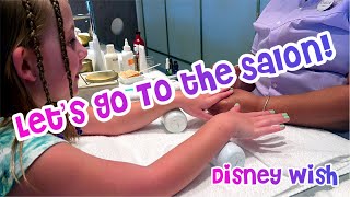 Getting Pampered at the Untangled Salon on the Disney Wish [upl. by Notrub]