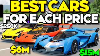 The BEST CARS For EACH PRICE RANGE In Driving Empire Updated [upl. by Enilecram]