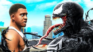 FRANKLIN Becomes VENOM In GTA 5 Mods [upl. by Annal]