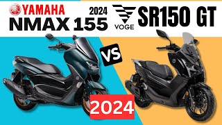 Yamaha NMAX vs Voge SR150 GT  Side by Side Comparison  Specs amp Price  2024 [upl. by Adianez132]