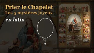 Prier le chapelet  Les 5 Mystères Joyeux  en latin [upl. by Wentworth260]