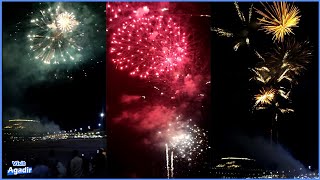 Fire work Agadir celebrating the Amazigh new year 2974 [upl. by Neellok]