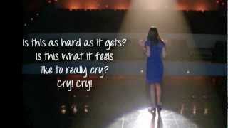 Glee  Cry Lyrics [upl. by Abie765]