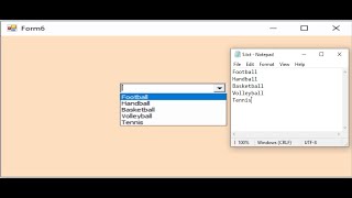 Visual Basic net How to fill combobox from text file in vbnet [upl. by Everson201]