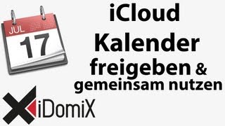 iCloud Kalender gemeinsam nutzen und freigeben [upl. by Eolc]