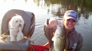 Bass Fishing with Liz at Dreamstrike Lake [upl. by Enaerb]