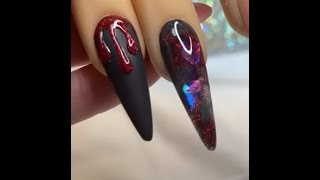 Beginner Acrylic Nails  Spooky Bloody Dimensional Nail Art Tutorial [upl. by Grof]