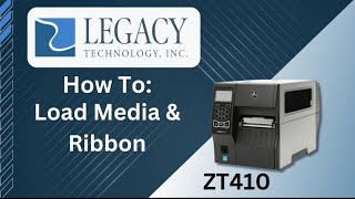 How To Load Media amp Ribbon  Zebra ZT410 [upl. by Medardas]