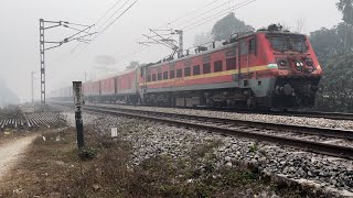 Agartala to Kolkata AC Super Fast Express  indianrailways  train  railway  wap4 [upl. by Anigriv821]