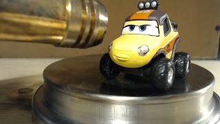 CRAZYSHOW GAS TORCH VS DISNEY PLASTIC TOY CAR DYNAMITE HD [upl. by Ahaelam]