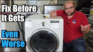 How to Fix a Samsung Dryer Squeaking Making Noise or Grinding [upl. by Nerval]