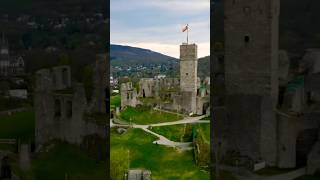 Burgruine Königstein 🇩🇪  Drone Footage germany castle europe [upl. by Nehgaem762]