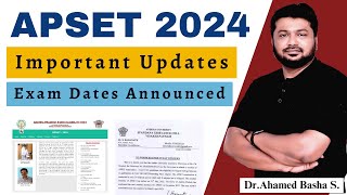 APSET 2024 Important Update Notification Coming Soon apset2024 apset [upl. by Jordison556]