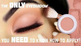 Beginners Eye Makeup Tutorial The ONLY eyeshadow you need  How to apply eyeshadow [upl. by Sissy]