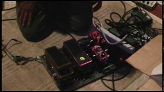 Stevie Salas Pedalboard recording Gandhi  Matt Sorums Drac Studios LA [upl. by Aushoj]