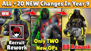 YEAR 9 HUGE UPDATE ALL 20 NEW Operators Changes and Reworks in Year 9  Rainbow Six Siege [upl. by Merton]