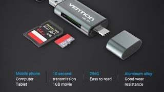 VENTION Multifunction USB Card Reader [upl. by Adis222]