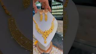 21k goldjewellery necklace wedding fyp goldaccessories youtubeshorts goldindubai arabicgold [upl. by Arednaxela]