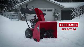 CRAFTSMAN® 24 in Select Snow Blower [upl. by Ayifas]