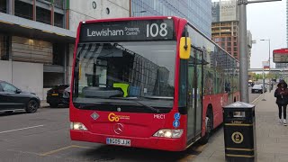 FRV Go Ahead London Route 108 Stratford International  Lewisham Station MEC1 BG09 JJK Citaro [upl. by Caryn]