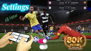 100 eFootball 2024 Settings  best control setting tips and tricks Best Setting eFootball 2024 [upl. by Ricard676]